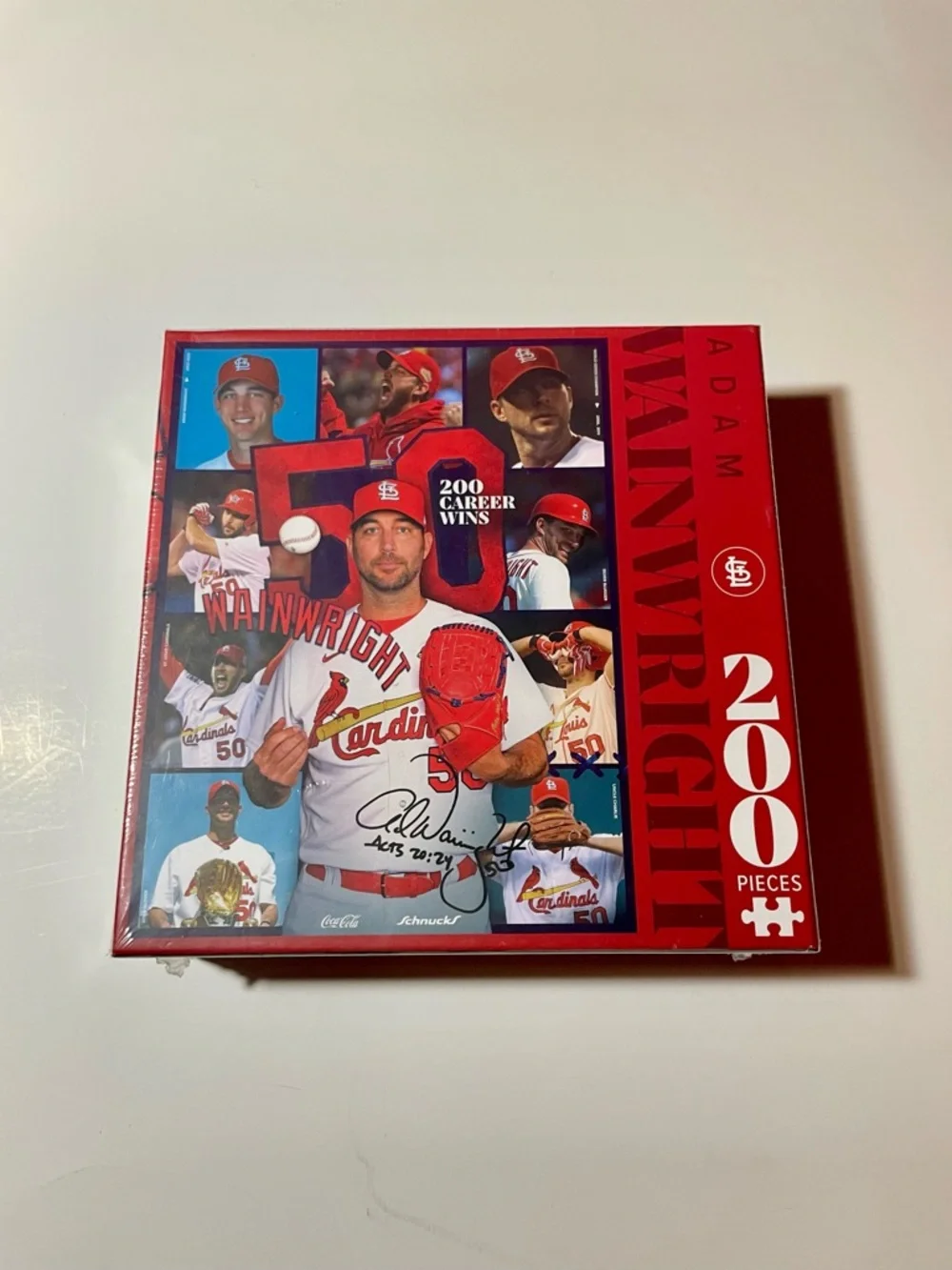 Adam Wainwright St. Louis Cardinals 200-Piece Puzzle - Red New Sealed Collectors